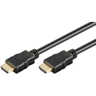 HDMI Kabel HDMI with Ethernet 3D 1080p 15m Schwarz vergoldet
