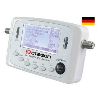 Octagon SF 418 LCD HD Satfinder mit Kompass und Ton Deutsch