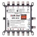 DUR-line DPC-32 K LNB Unicable I+II Wideband Multischalter + 2x LNB Set für 32 Teilnehmer