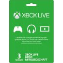 Microsoft Xbox Live Gold 3 Monate & Xbox Game Pass 1...