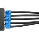 Gigablue Netzwerkkabel CAT8 2000MHz 40Gbit/s AWG24 Flexible Kupfüradern (LSZH) Schwarz 0,5m