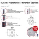 DUR-line WHSF 45 - Stahl Wandhalter