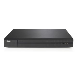 HiLook DVR-216U-K2 16-Kanal TVI AHD CVI CVBS + 16-Kanal IP Videorekorder H.265 Pro+ 8.0MP TVI IP Audio CMS 12V DC
