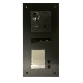BALTER ERA Schwarz 2-Draht Türsprechanlage für 2 Teilnehmer IP Aussenstation RFID Türschlössersteuerung ERA-2FR-B01