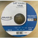 Galaxy Sat Koaxial Kabel Stahl Kupfer 135dB 100m HDTV 3D...