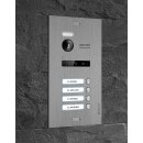 Balter EVO Video Türsprechanlage 4x 4,3" Quick Monitor 2-Draht BUS Komplettsystem für 4 Teilnehmer Silber