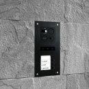 BALTER ERA Black RFID 2-Draht BUS IP Türstation für 3 Teilnehmer 180° Ultra-Weitwinkelobjektiv