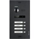 Balter EVO Schwarz Video Türsprechanlage 4x 4,3" Quick Monitor 2-Draht BUS Komplettsystem für 4 Teilnehmer