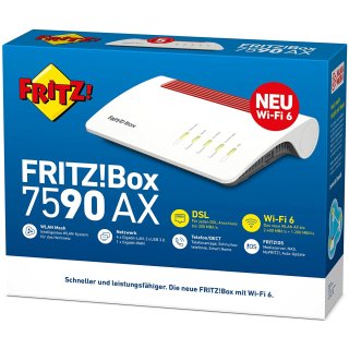 FRITZ!Box 7590 AX v2. Wireless N Router ADSL/VDSL WLAN MESH AVM NEU OVP