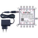 DUR-line DCS 551-24 - Unicable I+II Multischalter für 24 Teilnehmer für Quattro LNB (HD, FullHD, 4K)
