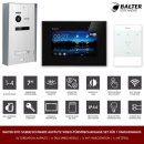 Balter EVO Türsprechanlage 1x Talk + 1x 7" LCD Schwarz Monitor WiFi 1 Familienhaus Silber