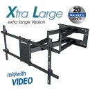 Vollbewegliche XL Wandhalter für LCD TV für Bildschirme 42“ - 80“ (107 - 203 cm) H 27-2 XL