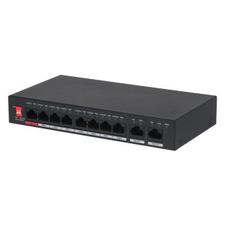 GOLIATH 8-Port PoE Switch | +2 Base-T/X Port | 10/100/1000 Mbps |  Max 30W/Port | Gesamtleistung 96W