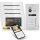 BALTER EVO HD Video Türsprechanlage Silver mit Smartphone App für 4 Familienhaus, 4x 7" Monitor, WIFI