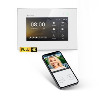 BALTER EVO HD 7" Wifi Monitor für Video Türsprechanlage Weiss