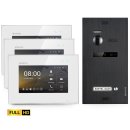 BALTER EVO HD Video Türsprechanlage Black für 1 Familienhaus Kit, 3x Monitor 7"