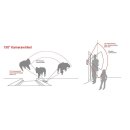 BALTER EVO HD Türstation für Video Türsprechanlage 8-Familienhaus, 175°, Silber