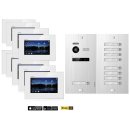 Balter EVO HD Video Türsprechanlage 1-12 Familienhaus Set 7" Wifi Monitor