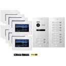 Balter EVO HD Video Türsprechanlage 1-12 Familienhaus Set 7" Wifi Monitor