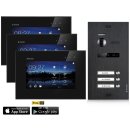 Balter EVO HD Video Türsprechanlage 1-12 Familienhaus Set 7" Wifi Monitor