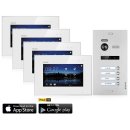 Balter EVO HD Video Türsprechanlage 1-12 Familienhaus Set 7" Wifi Monitor