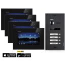 Balter EVO HD Video Türsprechanlage 1-12 Familienhaus Set 7" Wifi Monitor