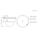 GOLIATH Starlight IP Dome Kamera | 4 MP | 2.8mm | WDR | 30m IR | SMD+ | Mikro | PoE | SMART Serie