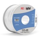 SAT Koaxial Antennenkabel 135dB Stahl Kupfer 7mm 5-fach...