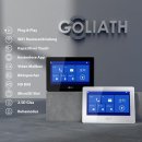 GOLIATH Basic 2-Draht BUS Video Türsprechanlage | FullHD | App | •150° | 1 Familie | Silber/Weiß | Unterputz | 2 x Innenstationen