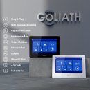 GOLIATH Basic 2-Draht BUS Türsprechanlage | FullHD | App | 150° | 1 Familie | Silber/Schwarz | Aufputz | 2 x Innenstationen