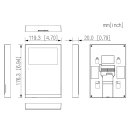 GOLIATH Basic 2-Draht BUS Türsprechanlage | 4,3" Kapazitiver Touchscreen| Smartphone App | Weiß