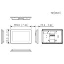 GOLIATH Basic 2-Draht BUS Video Türsprechanlage | 7" Full Touchscreen | Smartphone App | schwarz