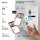 BALTER EVO HD RFID/FINGERPRINT Video Türsprechanlage Silb 3FAM 3xWiFi Monitor SW