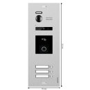 BALTER EVO HD RFID/FINGERPRINT Video Türsprechanlage Silb 3FAM 3xWiFi Monitor WS