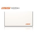 Selfsat H22DQ+ Flachantenne mit austauschbaren Quattro LNB + Fensterhalter