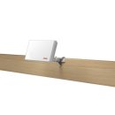 Selfsat H22DQ+ Flachantenne mit austauschbaren Quattro LNB + Fensterhalter