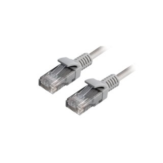 Netztwerkkabel Patchkabel mit RJ45 Stecker Grau 2 m