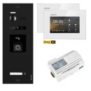 BALTER EVO HD RFID/FINGERPRINT Video Türsprechanlage Black 1FAM 2x Monitor Weiß