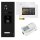 BALTER EVO HD RFID/FINGERPRINT Video Türsprechanlage Black 1FAM 2x Monitor Weiß