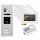 BALTER EVO HD RFID/FINGERPRINT Video Türsprechanlage Silber 2FAM 4x Monitor Weiß
