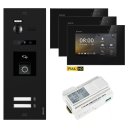 BALTER EVO HD RFID/FINGERPRINT Video Türsprechanlage Black 2-FAM 3x Monitor