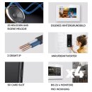 BALTER EVO HD RFID/FINGERPRINT Video Türsprechanlage Black 2-FAM 4x Monitor
