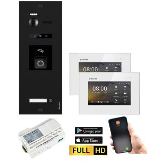 BALTER EVO HD RFID/FINGERPRINT Video Türsprechanlage SW 1FAM 2x WiFi Monitor WS