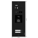 BALTER EVO HD RFID/FINGERPRINT Video Türsprechanlage SW 2-FAM 3x WiFi Monitor WS
