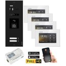 BALTER EVO HD RFID/FINGERPRINT Video Türsprechanlage SW 2-FAM 4x WiFi Monitor WS