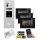 BALTER EVO HD RFID/FINGERPRINT Video Türsprechanlage Silb 2FAM 3xWiFi Monitor SW
