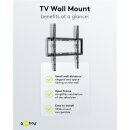 Goobay TV Wandhalterung FIXED M / Black 32 bis 55 Zoll /...