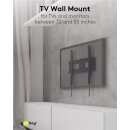 Goobay TV Wandhalterung PRO FIXED M / Black 32 bis 55 Zoll / bis 50kg