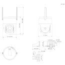 GOLIATH IP WLAN PT Kamera | 5 MP | 4 mm | Pan-Tilt | 30m IR | 2 Way Audio | IVS | WiFi IO Serie