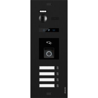 BALTER EVO HD RFID FINGERPRINT Türstation für 4 Familienhaus Black
